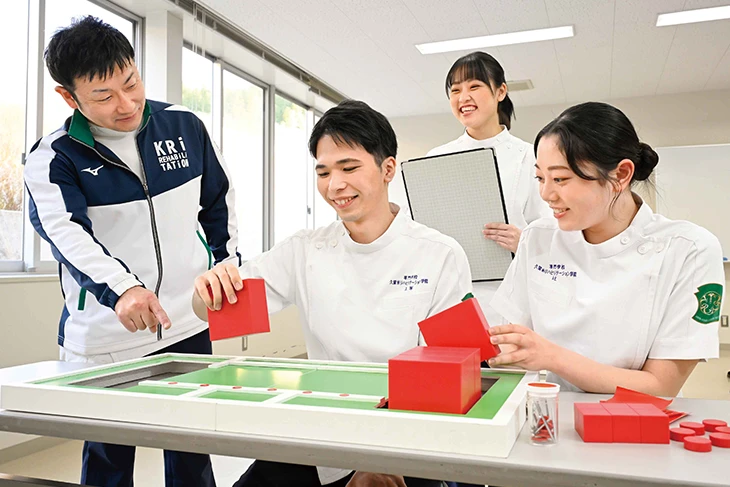 作業療法士の実習　上肢機能検査